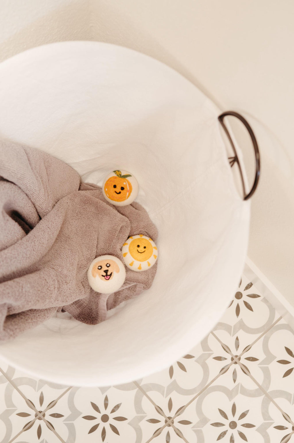 Organic Wool Dryer Balls--Cutie Cherries