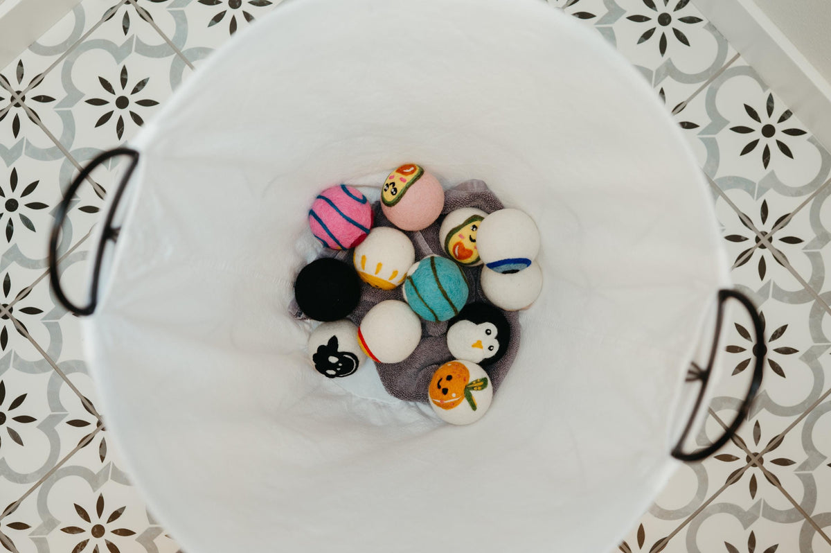 Organic Wool Dryer Balls--Gracie the Cat